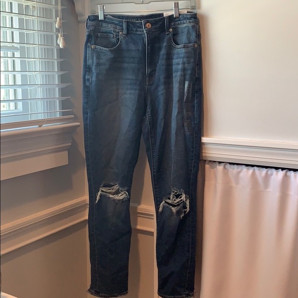 american eagle stretch mom jean